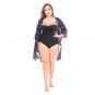 Fashion Plus Size Chiffon Print Loose Shawl Cardigan Top Cover Up Beachwear