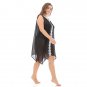 Plus Size Sexy Chiffon Perspective Beach Dress Pullover Cover Up
