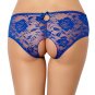Plus Size Floral Lace Strappy Open Crotch Panty