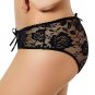 Plus Size Floral Lace Strappy Open Crotch Panty