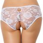 Plus Size Floral Lace Strappy Open Crotch Panty