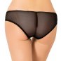 Plus Size Faux Leather Zipper Black Panty