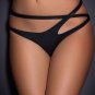 Plus Size Black Open Waist ladies Underwear