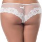 Plus Size Floral Lace Thong Panty