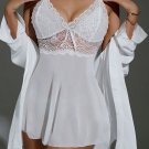 Walk It Off White Babydoll Set
