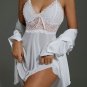 Walk It Off White Babydoll Set