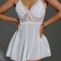Walk It Off White Babydoll Set