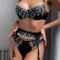 Embroidered Lace Bra Set