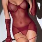 Shockingly Sheer Chemise Set