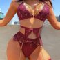 Chain & Lace Bra Set