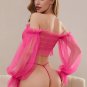 Rose Ruffled Goddess Bra Set