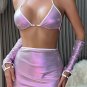 Wet Look Bra Set