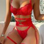 Sweetie Dreams Embroidered 4 Piece Garter Set