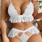 Dawn Ruffled Lace Bra Set