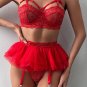Caged in Red Bra Set
