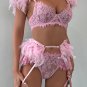 Feathered Allure Bra Ensemble