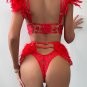 Feathered Temptation Bra Set