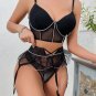 Glittering Longline Bra Set