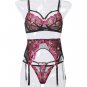 Infinity Love 3 Piece Lace Garter Set