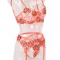 Lover's Affair 3 Piece Garter Set