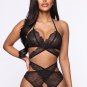 Charlena Criss-Cross Lace Bra Set
