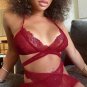 Charlena Criss-Cross Lace Bra Set