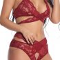 Charlena Criss-Cross Lace Bra Set