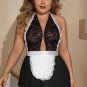 Plus Size Flirty French Maid Lingerie Costume