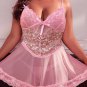 Plus Size Shy Around You Lace Chemise Set