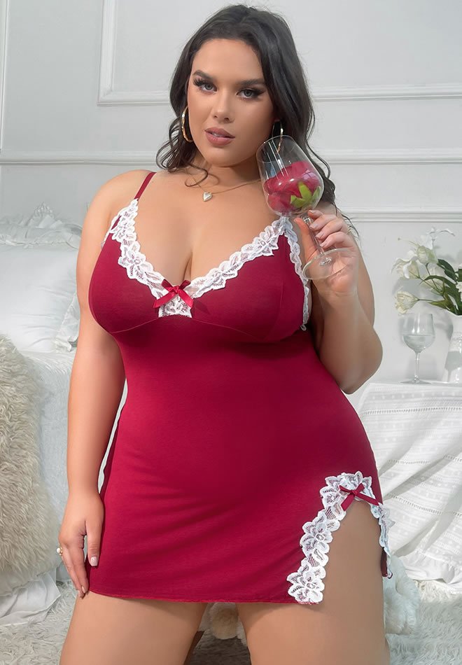 Plus SIze Milla Babydoll Set