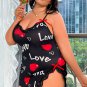 Plus Size Searching For Romance Babydoll Set