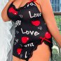 Plus Size Searching For Romance Babydoll Set