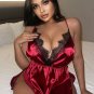 Plus Size Soft Kisses Satin Babydoll