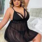Plus Size In For A Treat Mesh Babydoll