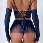 Little Bit Sassy Mesh 4 Piece Garter Set