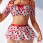 Strawberry Fields Bra and Skirt Set