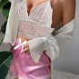 Flirty Satin And Lace Short Set