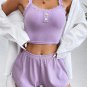 Soft Pajama Sets Cami Top with Pj Shorts 2 Piece Nightwear for Sleeping