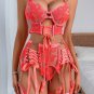 Emily Lace Garter 4 Piece Set