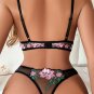 Just A Taste Embroidered Bra Set