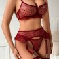 Midnight Beauty Bra and Garter Set