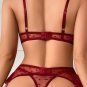 Midnight Beauty Bra and Garter Set