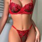 Flower Petals Embroidered 2 Piece Set