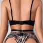 Playfully Wild Mesh 3 Piece Garter Set