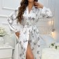 Midnight Satin Robe