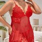 Plus Size Searching For Romance Babydoll Set