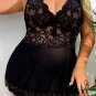 Plus Size Nights With You Lace Babydoll