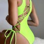 Tropical Dream Lace Up 1 Piece Swimsuit