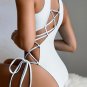 Tropical Dream Lace Up 1 Piece Swimsuit