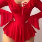 Sultry Red Ruffled Off-Shoulder Bodysuit